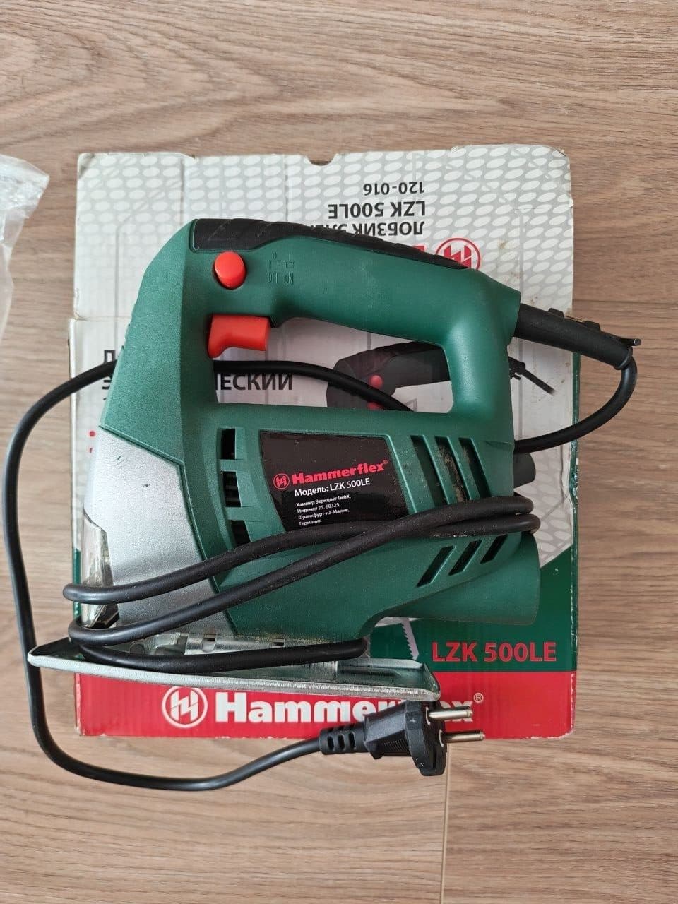 Электролобзик Hammerflex LZK 500LE 350Вт + коробка