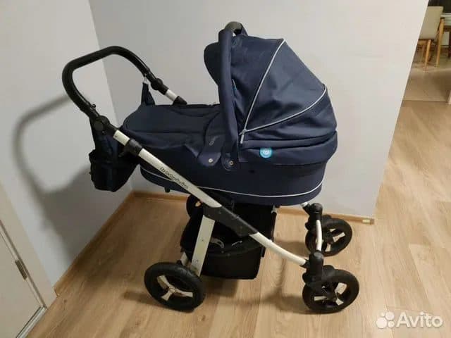 Коляска Baby Design Lupo 3-в-1, синяя
