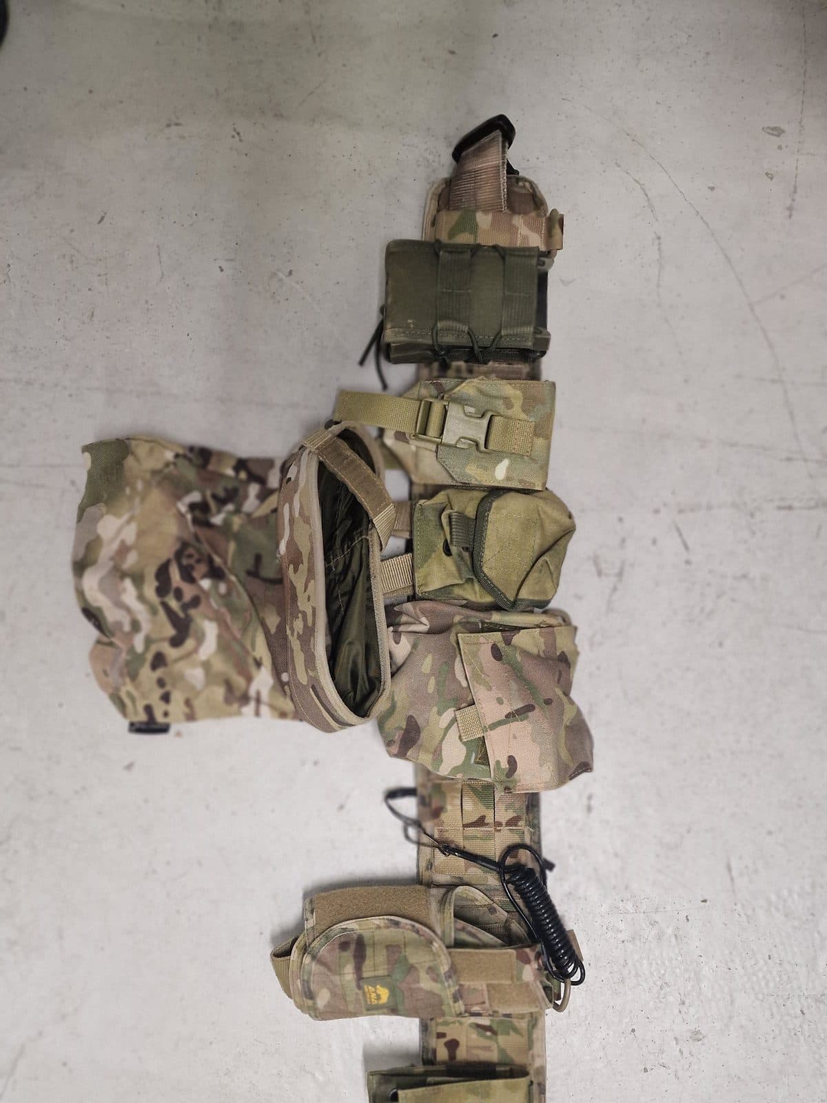 Тактический пояс ANA Tactical «Слим» Multicam + подсумки